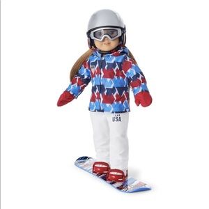 American Girl Team USA Snowboarding Set Olympics